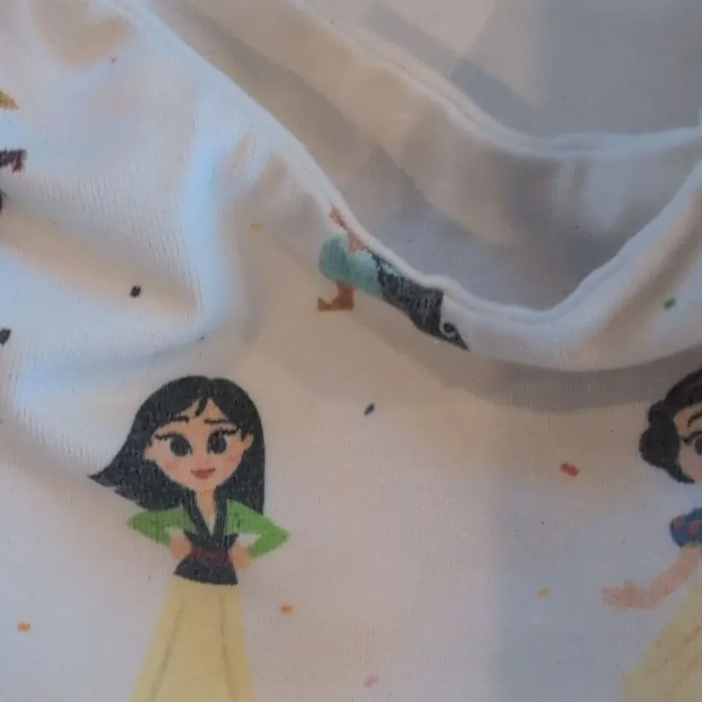 Disney Girls 4T White Fit & Flare Sleeveless U-Neck Princess Knit Summer dress